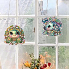 Load image into Gallery viewer, Cute Turtle Special Shape Diamond Painting Hanging Pendants for Wall Window
