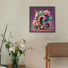 Load image into Gallery viewer, Diamond Painting - Full Round - Unicorn letter C (30*30CM)