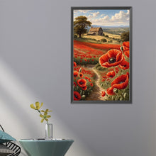 Load image into Gallery viewer, Diamond Painting - Full Round - Poppy flower house (40*60CM)
