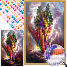 Load image into Gallery viewer, AB Diamond Painting - Full Round - Colorful Forest Scenery (50*80CM)