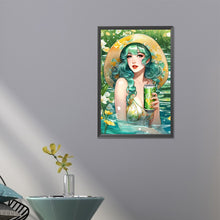Load image into Gallery viewer, AB Diamond Painting - Full Round - Soda Girl in the Pool (40*60CM)