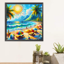 Load image into Gallery viewer, Diamond Painting - Full Round - Beach by the Sea (30*30CM)