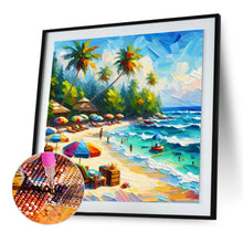 Load image into Gallery viewer, Diamond Painting - Full Round - Beach by the Sea (30*30CM)