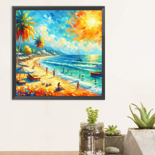 Load image into Gallery viewer, Diamond Painting - Full Round - Beach by the Sea (30*30CM)