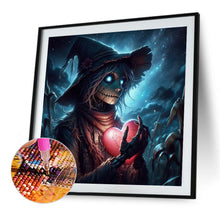 Load image into Gallery viewer, Diamond Painting - Full Round - Scarecrow Holding a Heart (40*40CM)