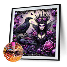 Load image into Gallery viewer, Diamond Painting - Full Round - Dark Queen and Purple Rose (40*40CM)