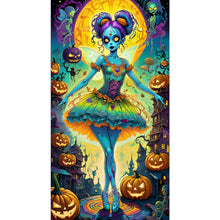 Load image into Gallery viewer, Diamond Painting - Full Round - Horror Ballet Girl Halloween (40*70CM)