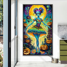 Load image into Gallery viewer, Diamond Painting - Full Round - Horror Ballet Girl Halloween (40*70CM)