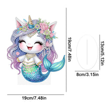 Load image into Gallery viewer, Mermaid Acrylic Special Shape Diamond Painting Desktop Decoration for home Decor