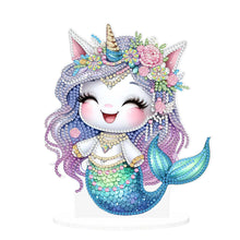 Load image into Gallery viewer, Mermaid Acrylic Special Shape Diamond Painting Desktop Decoration for home Decor