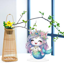 Load image into Gallery viewer, Mermaid Acrylic Special Shape Diamond Painting Desktop Decoration for home Decor
