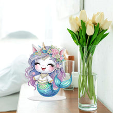 Load image into Gallery viewer, Mermaid Acrylic Special Shape Diamond Painting Desktop Decoration for home Decor