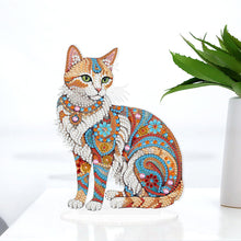 Load image into Gallery viewer, Kitten Acrylic Special Shape Diamond Painting Desktop Decorations for home Decor