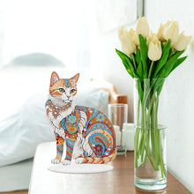 Load image into Gallery viewer, Kitten Acrylic Special Shape Diamond Painting Desktop Decorations for home Decor