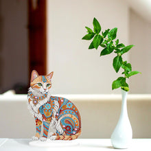 Load image into Gallery viewer, Kitten Acrylic Special Shape Diamond Painting Desktop Decorations for home Decor