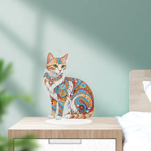 Load image into Gallery viewer, Kitten Acrylic Special Shape Diamond Painting Desktop Decorations for home Decor