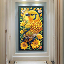 Load image into Gallery viewer, Diamond Painting - Partial Special Shaped - Big yellow bird on the branch (40*70CM)