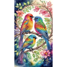 Load image into Gallery viewer, Diamond Painting - Partial Special Shaped - Bird on the branch (40*70CM)