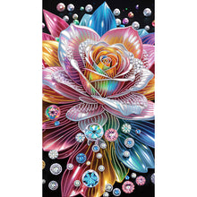 Load image into Gallery viewer, Diamond Painting - Partial Special Shaped - Colorful rose (40*70CM)