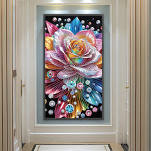 Load image into Gallery viewer, Diamond Painting - Partial Special Shaped - Colorful rose (40*70CM)