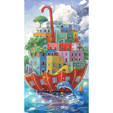 Load image into Gallery viewer, Diamond Painting - Partial Special Shaped - Wonderful house on the sea (40*70CM)