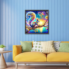 Load image into Gallery viewer, Diamond Painting - Partial Special Shaped - Colorful squirrel (30*30CM)