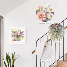 Load image into Gallery viewer, Diamond Painting - Partial Special Shaped - Vase bouquet (30*30CM)