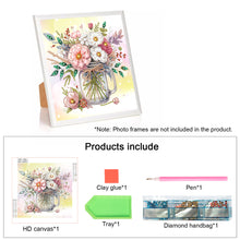 Load image into Gallery viewer, Diamond Painting - Partial Special Shaped - Vase bouquet (30*30CM)