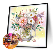 Load image into Gallery viewer, Diamond Painting - Partial Special Shaped - Vase bouquet (30*30CM)