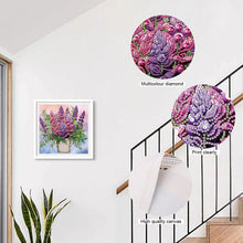 Load image into Gallery viewer, Diamond Painting - Partial Special Shaped - Lavender bouquet (30*30CM)