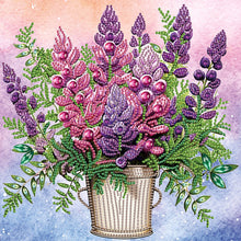 Load image into Gallery viewer, Diamond Painting - Partial Special Shaped - Lavender bouquet (30*30CM)