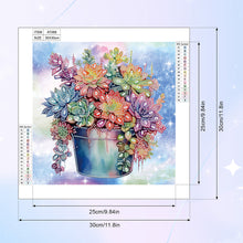 Load image into Gallery viewer, Diamond Painting - Partial Special Shaped - Succulent bouquet (30*30CM)