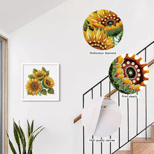 Load image into Gallery viewer, Diamond Painting - Partial Special Shaped - Sunflower bouquet (30*30CM)