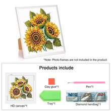 Load image into Gallery viewer, Diamond Painting - Partial Special Shaped - Sunflower bouquet (30*30CM)