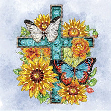 Load image into Gallery viewer, Diamond Painting - Partial Special Shaped - Cross (30*30CM)