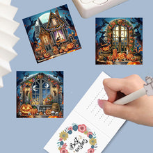 Load image into Gallery viewer, 6Pcs Special Shape Halloween House Diamond Painting Greeting Card Kit for Friend