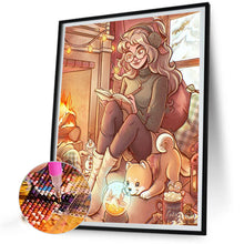 Load image into Gallery viewer, Diamond Painting - Full Round - Literary Girl (40*50CM)