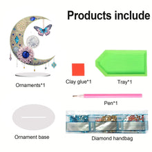 Load image into Gallery viewer, Acrylic Special Shape Butterfly Desktop Diamond Art Kits for Home Office Decor