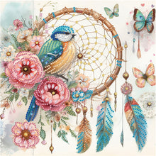 Load image into Gallery viewer, Diamond Painting - Partial Special Shaped - Dream Catcher and Birds (30*30CM)