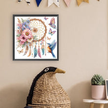 Load image into Gallery viewer, Diamond Painting - Partial Special Shaped - Dream Catcher and Butterfly (30*30CM)