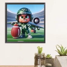 Load image into Gallery viewer, Diamond Painting - Full Round - Jets football player (30*30CM)