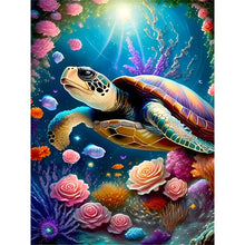 Load image into Gallery viewer, 4pcs Round Diamond Painting Set - Ocean animals (30*40CM)