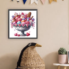 Load image into Gallery viewer, Diamond Painting - Partial Special Shaped - Macaron and Ice Cream (30*30CM)