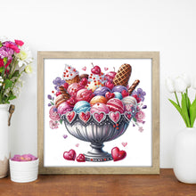 Load image into Gallery viewer, Diamond Painting - Partial Special Shaped - Macaron and Ice Cream (30*30CM)