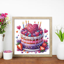 Load image into Gallery viewer, Diamond Painting - Partial Special Shaped - Heart Cake (30*30CM)