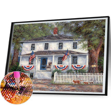 Load image into Gallery viewer, AB Diamond Painting - Full Round - White cottage (50*40CM)