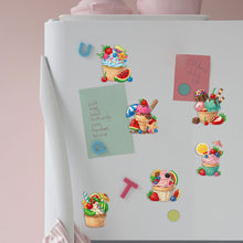Load image into Gallery viewer, 6Pcs Acrylic Special Shape Cake Ice Cream Fridge Stickers for Fridge Whiteboards