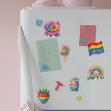 Load image into Gallery viewer, 6Pcs Acrylic Special Shape Cake Ice Cream Fridge Stickers for Fridge Whiteboards