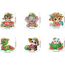 Load image into Gallery viewer, 6Pcs Acrylic Special Shape Cake Ice Cream Fridge Stickers for Fridge Whiteboards