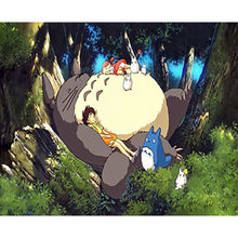 Load image into Gallery viewer, Diamond Painting - Full Round - Totoro lying down and sleeping (50*40CM)